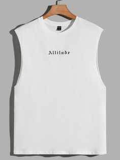 White Tank Top Outfit, Tshirt Plain, Fancy Tank Tops, Clothes Business, Shein Men, Tank Top Outfits, Guys Clothing Styles, Men Tops, Tank Top Designs