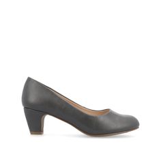 The Luu classic pump in from Journee is as comfy as it is chic, thanks to the wide-width footbed and comfort insole. The round-toe and block heel give it the timeless look. • Round-Toe • Slip-On Heel • Cushioned Footbed • 2-in Block Heel • Faux Leather Uppers All measurements are approximate and were taken using a size 6. Please note measurements may vary slightly by size. Round Toe Heels With Arch Support In Medium Width, Round Toe Heels With Arch Support And Medium Width, High Heel Court Shoes With Arch Support, Classic Round Toe Heels With Arch Support, Classic Heels With Arch Support And Round Toe, Office Heels With Arch Support And Round Toe, Office Heels With Arch Support, Round Toe Heels With Arch Support For Work, Workwear Heels With Arch Support And Round Toe