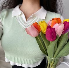 For a soft fresh mood... Our Aspen Pastel Knit Vest is a refreshing minty green colour featuring fibbed hems and a white striped v-collar. Looks so cute paired over our Athena Polo Knit Top and Basics Tennis Skirt. Details: 65% Cotton / 35% Polyester Cold Hand Wash / Warm Iron On Reverse Size / Fit: Model wears One Size Model Info: Chest 82 cm Waist 65 cm Hips 88 cm Height 165 cm SIZE CHART Bust Waist Length One Size 78 cm 62 cm 37 cm Cropped Waistcoat, Sleeveless Knitted Vest, Pastel Knits, Polo Knit, Ladies Short Jackets, Streetwear Jackets, Long Sleeve Wrap Top, Shiny Pants, Bodycon Dresses Casual