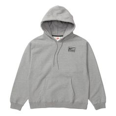 Nike X Stussy, Stussy Logo, Stussy Men, Stussy Hoodie, Gray Hoodies, Nike Pullover Hoodie, Color Logo, Nike Hoodie, Mens Fleece