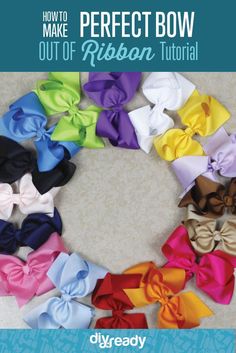 how to make a perfect bow out of ribbon - diycreody com