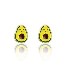 Who wouldn't love to receive avocado stud earrings for their birthday or just because? Our popular cutie enamel earring collection celebrates little treasures that bring joy to kids with on-trend charm! Give her grown-up quality while appealing to all of her childhood whimsies. Funky, fantastic and fun, these earrings are the perfect mix of style, quality and sweet expressions. Materials • Posts: 316L Surgical Steel • Earring Embellishment: Zinc and Enamel • Hypoallergenic & Non-toxic • Nickel, Trendy Hypoallergenic Enamel Earrings, Cute Earrings For Birthday And Mother's Day, Green Playful Jewelry For Birthday, Playful Hypoallergenic Jewelry For Birthday, Playful Green Jewelry For Birthday, Playful Enamel Earrings Nickel Free, Playful Nickel-free Earrings For Birthday, Playful Enamel Nickel Free Earrings, Cute Hypoallergenic Earrings For Mother's Day