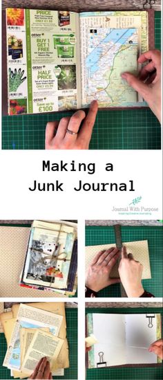 someone is making a junk journal