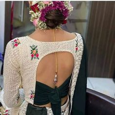 Check out this process Srees Blouse Patterns For Saree, Blouse Designs Catalogue, Blouse Ideas, Backless Blouse Designs, Traditional Blouse Designs, Saree Blouse Neck Designs, New Saree Blouse Designs