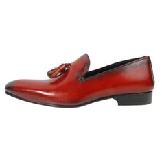 Marco Red Loafers for kids Italian Leather Shoes for Kid is Handcrafted boys Italian leather dress shoes. full grain calfskin leather and leather lining, these dress shoes offer a handsome look, and they go nicely with everything, and also your feet will be comfortable and breathable in these Italian dress shoes. The Tassel Moccasin Loafers for kids are made from Italian leather and feature a classic design with tassel accents. These shoes are suitable for formal occasions and can be paired with dress pants, chinos, or suits. They are available in a range of sizes to fit kids of different ages and foot sizes. Don't miss the chance to take these designer handmade leather dress shoes home. Handmade by skilled artisans Slip-on Design with Tassel Accents Leather upper and sole. Suitable for Fo Formal Red Moccasins With Leather Sole, Red Tassel Loafers With Leather Sole For Business, Red Tassel Loafers With Leather Sole For Formal Occasions, Formal Red Tassel Loafers With Leather Sole, Red Tassel Loafers With Slip-on Red Sole, Red Tassel Loafers With Red Sole, Classic Red Tassel Loafers For Business, Classic Red Tassel Loafers With Rubber Sole, Red Tassel Loafers With Rubber Sole And Round Toe