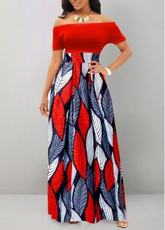 Color:Red;Size:S;Size:M;Size:L;Size:XL;Size:XXL;Package Contents:1 X Dress;Occasion:Other;Style:Bohemian; African Maxi Dresses Classy, Women Gown, Ankara Long Gown Styles, Short Sleeve Maxi Dress, Red Long Sleeve Dress, Ghanaian Fashion, Ankara Gown Styles, African Clothes, Gown Styles