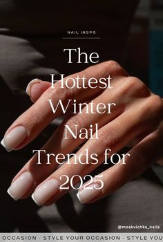 Want to know the top winter nail trends to expect in 2024-2025? Check out this list with winter nails that will be a hot pick this season! Soft Nails Aesthetic, Winter Nail Designs Simple, Classy Christmas Nails Acrylic, Feminine Nails Classy, Nails Aesthetic Winter, Winter Nail Trends, Nail Designs Simple, Holiday Nail Colors, Christmas Nail Colors