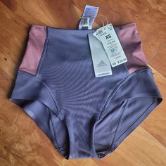 Adidas Yoga For Elements Shorts Never Worn With Tags Purple Sportswear Shorts With Built-in Liner, Adidas Athleisure Bottoms With Built-in Shorts, Adidas Gym Bottoms With Built-in Shorts, Adidas Workout Bottoms With Built-in Shorts, Purple Sportswear Bottoms With Built-in Shorts, Purple Yoga Bottoms With Built-in Shorts, Stretch Purple Sportswear Shorts, Purple Stretch Sportswear Shorts, Purple Activewear Shorts For Yoga