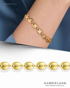 14K Yellow Plan Gold Oval Link LadiesTennis Bracelet TB4478Y4JJJ #GabrielNY #UniqueJewelry #FineJewelry#GabrielAndCo #FineJewelry#FashionJewelry#UniqueJewelry #GiftIdeas #Jewelry #gabrieljewelry#UniqueGifts  #Jewelry #Design#HandcraftedJewelry #Elegance #Bracelet#YellowGold #YellowGold#YellowGoldBracelet #YellowGoldBangle #Bangles #14k #14kYellowGold #14kYellowGoldBracelet #OvalLinkBracelet #LadiesTennisBracelet #OvalLinkLadiesTennisBracelet Luxury Yellow Gold Open Band Bracelets, Luxury Yellow Gold Bracelet For May Birthstone, Luxury Flexible Yellow Gold Bracelet, Luxury Yellow Gold Oval Bracelet, Luxury Gold Tennis Bracelet With Oval Links, Luxury Flexible Yellow Gold Tennis Bracelet, Luxury Gold Oval Link Tennis Bracelet, Luxury Yellow Gold Oval Bracelets, Gabriel Jewelry