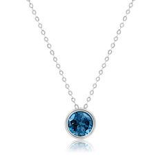 PRICES MAY VARY. REAL 14K GOLD - All parts of this necklace are crafted in your choice of white or yellow gold and stamped with “14k”. 14k gold will not oxidize or discolor. Wear this necklace every day, everywhere! QUALITY & AUTHENTICITY - Premium quality genuine london blue topaz gemstone measuring 7mm and surrounded by a halo bezel of solid 14k gold. Each pendant comes with a complimentary, lightweight, solid 14k cable chain measuring 18 inches. Because of the unique natural characteristics o Bezel Set Round Stone Birthstone Necklace, Formal Sterling Silver Round Birthstone Necklace, Formal Fine Jewelry Birthstone Necklace With Round Stone, Formal Solitaire Necklace With Round Gemstone, Formal Sterling Silver Birthstone Necklace With Round Stone, 14k Gold Silver Round Pendant Birthstone Necklace, Blue Topaz Birthstone Round Pendant Necklace, Formal Birthstone Necklace With Round Pendant, Blue Topaz Round Cut Jewelry With Bezel Setting