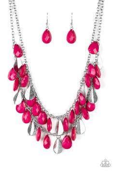 Life of the FIESTA Pink Paparazzi Necklaces Cashmere Pink Jewels - Cashmere Pink Jewels & Accessories, Cashmere Pink Jewels & Accessories - Paparazzi Pink Jewels, Pink Box, Fringe Necklace, Pink Necklace, Paparazzi Accessories, Paparazzi Jewelry, Short Necklace, Stunning Jewellery, Vibrant Design