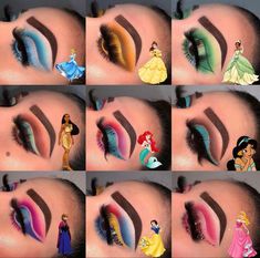 Jasmine Makeup, Carnaval Make-up, Disney Eye Makeup, Disney Princess Makeup, Make Up Mata, Maquillage Yeux Cut Crease, Halloweenský Makeup, Kendall Jenner Makeup, Sunset Makeup