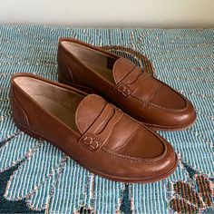 J. Crew Ryan Penny Loafers Women’s 6.5 In Light Caramel Brown. Never Worn, I’ve Only Tried Them On. Too Tight In My Foot But Otherwise Very Comfortable. Some Light Scratches That Could Be Buffed Out. Penny Loafers Women, Light Caramel Brown, Loafers Women, Brown Loafers, Caramel Brown, Penny Loafers, Loafers For Women, Brown Color, Flat Shoes Women