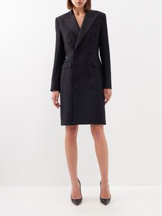 Indulge in sophisticated elegance with our custom-made Women's Black Cotton Tuxedo Blazer Dress, a versatile and chic garment perfect for any formal occasion. Meticulously tailored to accentuate the female silhouette, this exquisite piece seamlessly combines the timeless allure of a tuxedo with the grace of a dress, resulting in a truly unique ensemble. The sleek black hue exudes a sense of confidence and refinement, making it ideal for proms, dinners, cocktails, or even a business party. Whether you're stepping into the limelight at a special event or surprising a loved one with a thoughtful Christmas gift, this tailored blazer dress embodies style, sophistication, and the spirit of celebration. Elevate your wardrobe and make a statement with this stylish and distinct attire that celebrat Business Party Outfit, Party Outfit Christmas, Cocktail Business, Black Blazer Dress, Prom Dinner, Business Party, Tuxedo Blazer, Tailored Blazer, Woman Silhouette