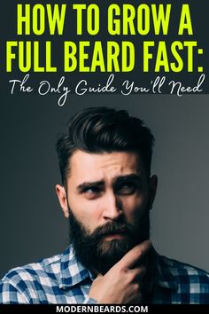 Growing a beard is something that nearly every guy has considered at some point in his life. However, many men are at a loss when figuring out how to start. Whether you’re thinking about growing a beard, or have already started to grow a long beard, you are probably looking for some guidance. Thankfully, this guide contains everything that you need to know about how to grow a longer, fuller beard. #growafullbeard #growingabeard #fullbeard How To Grow A Beard Tips, How To Grow A Beard, Beard Growing Tips, Ways To Grow Hair, Badass Beard, Growing Facial Hair, Curly Beard, Grow A Beard