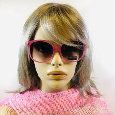 Women’s Steve Madden Fashion Sunglasses With 100% Uv Protection Color: Barbie Pink Sku#: X17038 Retro Glass Sunglasses, Pink Cat Eye Sunglasses With Gradient Glass Lenses, Casual Pink Glass Sunglasses, Steve Madden Sunglasses, Wood Fashion, Orange Sunglasses, Rose Gold Fashion, Rhinestone Sunglasses, Green Sunglasses