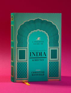 a book with the title india and britain written in blue on top of a pink background