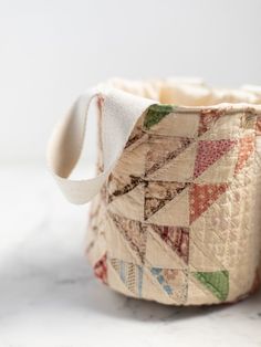 a close up of a basket on a table