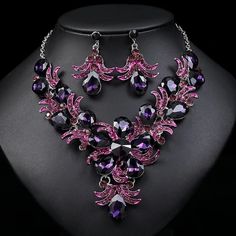 Whether you are the bride to be, or a bridesmaids, or the mother of the bride, this Bridal Jewelry is
perfect for just about anyone! Elegant Purple Evening Jewelry, Elegant Purple Jewelry For Evening, Elegant Lavender Evening Jewelry, Elegant Lavender Jewelry For Evening, Purple Crystal Jewelry Sets For Wedding, Elegant Purple Bridal Necklace For Wedding, Formal Purple Crystal Jewelry Sets, Elegant Purple Jewelry Sets For Formal Occasions, Purple Crystal Jewelry Sets For Formal Occasions