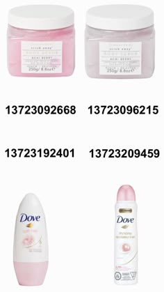 three different types of body butters and one is labeled with the word dole