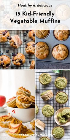 healthy and delicious veggie - friendly muffins