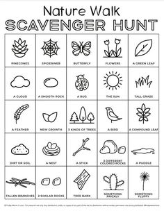 the nature walk scavenger hunt is an easy way to learn how to use it