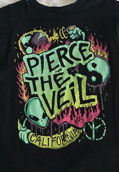 Vintage Pierce The Veil band Black Cotton tee All Sizes Men T-shirt JJ1632  | eBay Pierce The Veil Merch, Merch Shirt, Vintage Veils, Warped Tour, Pierce The Veil, The Veil, Men T Shirt, Gothic Jewelry, The Gift