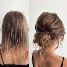 Midi Hair, Wavy Updo, Easy Updo, Easy Updo Hairstyles, Bridesmaids Hair, Up Dos For Medium Hair