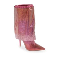 Azalea Wang Wishful Pink Crystal Embellished Pointed Toe Boot - Colorful Crystals Add Brilliant Dazzle To This Faux-Leather Boot Highlighted By A Sleek Pointy Toe And A Towering Stiletto Heel. Manmade Upper And Sole 4" Stiletto Heel New With Box Rhinestone Evening Boots For Spring, Rhinestone Boots For Evening And Spring, Evening Boots With Rhinestones For Spring, Evening Rhinestone Boots For Spring, Glamorous Crystal-embellished Spring Boots, Glamorous Crystal Embellished Spring Boots, Embellished Pink Evening Boots, Embellished Pink Boots For Evening, Glamorous Metallic Evening Boots