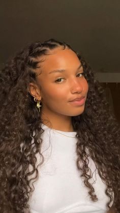 Pin on Curly hair styles Curly Hair Hairdos, Crown Of Glory, Half Braided Hairstyles, Black Hair Growth, Mixed Curly Hair, Curly Hair Braids, Beautiful Curly Hair