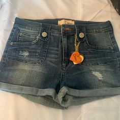 New No Tag. Last Photo Added For Fit Reference. Retro Denim Bottoms With Built-in Shorts, Retro Denim Jean Shorts With Built-in Shorts, Mid-rise Denim Blue Shorts With Button Closure, Size 28 Jeans, Jean Shorts, Womens Shorts, Women Shopping, Blue, Color