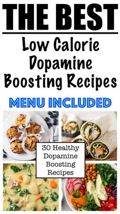 the best low calorie dpoamine booster menu includes broccoli, carrots, and other healthy foods