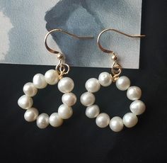 real white freshwater pearl stone,gemstone beaded earring dangle, good luck material: natural pearl ,14k plated gold Size: beads: 6mm, style: 20beads each one pair earrings, this price is one pair ❤ If you have any good idea, Please connect me free. ❤Please read the store policy before purchase. ❤ Thank you for visiting my shop! Handmade White Pearl Earrings In 14k Gold Filled, Handmade White Pearl Earrings 14k Gold Filled, Handmade White Pearl Earrings In 14k Gold, White Round Pearl Earrings In 14k Gold Filled, White 14k Gold-filled Drop Pearl Earrings, White 14k Gold Filled Pearl Earrings, White 14k Gold Filled Round Pearl Earrings, Pearl Drop Beaded Earrings, White Pearl Chain Earrings With Round Beads