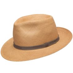 Wheat Classic Brown Straw Sun Hat, Classic Brown Sun Hat For Travel, Brown Short Brim Fedora In Toquilla Straw, Brown Fedora With Short Brim In Toquilla Straw, Brown Toquilla Straw Fedora With Short Brim, Brown Fedora In Toquilla Straw With Short Brim, Brown Toquilla Straw Fedora Hat, Brown Fedora Hat In Toquilla Straw, Elegant Leather Fedora