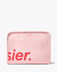 a pink bag with the word sister printed on it's front and bottom corner