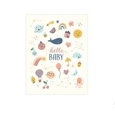 DES CARD BABY WHALEY CUTE ICONS Design Design Cards - Baby Illustrated Vegetables, Encourage A Friend, Baby Congratulations Card, Baby Icon, Congratulations Baby, Hello Baby, Baby Card, Hello World, Animal Cards