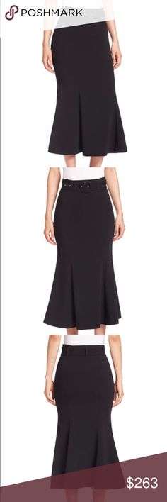 Cinq a Sept midi skirt Belted midi with flared hem side zip appr 36" long triacetate poly blend Cinq a Sept Skirts Midi Cinq A Sept, Skirt Belt, Skirts Midi, Side Zip, Midi Skirt, Ballet Skirt, Size 10, Dress Es, Dresses Skirts