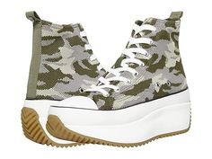 Madden Girl Winnona-K - Women's Shoes : Camoflage : Get ready to showstop everywhere you go in the Madden Girl Winnona-K platform sneaker! High top lace-up fashion sneaker with chunky flatform and fly knit upper. Traditional lace up closure. Fly knit lining. Polyurethane midsole for extra support. Fabric footbed. Durable TPR outsole. Measurements: • Heel height: 2 in. Imported. Weight of footwear is based on a single item, not a pair. Spring Lace-up Sneakers With Chunky Platform, Spring Lace-up Chunky Platform Sneakers, Chunky Lace-up Platform Sneakers With Mesh, Green Lace-up Platform Sneakers For Spring, Multicolor Synthetic Lace-up Platform Sneakers, Madden Girl, Platform Sneaker, Lace Tops, High Top