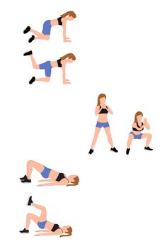 the woman is doing exercises on her stomach