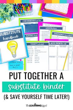 the text reads, put together a subsite binder and save yourself time later