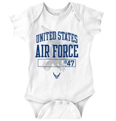 You know you want this infant baby romper onepiece bodysuit. Wear this if you want to proclaim that you are an Air Force veteran. This will complete your casual weekend look! Military Gift, Air Force Veteran, Romper Bodysuit, Newborn Baby Boy, Military Gifts, United States Air Force, Casual Weekend, Gift Newborn, Gender Neutral Baby Clothes