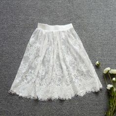 Women Lace Half Slips Skirt Knee Length A Line Underskirt Extender Black /White | eBay Knee-length Stretch White Skirt, White Stretch Knee-length Skirt, White Lace Lined Skirt Bottoms, White Lace Knee-length Skirt, Elegant White Lace Mini Skirt, White Lace Trim Mini Skirt, White Pleated Knee-length Skirt, White Knee-length Skirt With Lace Trim, Casual White Mini Skirt With Lace Trim