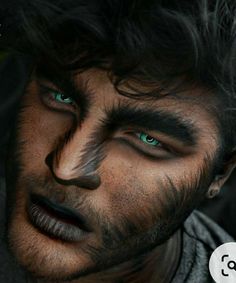 Wolf Makeup Man, Werewolf Makeup Men, Wolf Makeup Male, Wolf Costume Makeup, Mens Halloween Makeup, Wolf Makeup