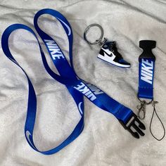 Brand New. Nike Keychain, Nike Lanyard, Sneaker Keychain, Lanyard Blue, Nike Flight, Jordan Sneaker, Unique Keychains, Nike Accessories, Slumber Party