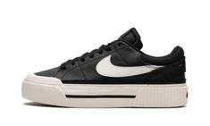 Women Nike Court Legacy Lift DM7590 001 Nike Women, Nike Shoes, Sale Items, Sailing, Street Wear, Nike, Leather, Black