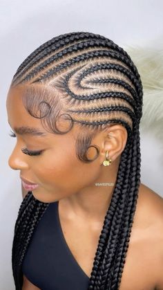 Curly Braid Hairstyles, Freestyle Braids, Curly Braid, Alicia Keys Braids, Braiding Hair Colors, Lemonade Braids Hairstyles