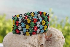 Traditional Romanian artisanal design - multicolor bracelet, made out of seedbeads and strung on stretchable elastic. Comes in a gift box. For a matching necklace please click here  https://www.etsy.com/listing/1099426314/traditional-romanian-multicolor-necklace?ref=listings_manager_grid Multicolor Necklace, Multicolor Bracelet, Artisanal Design, Artisan Bracelets, Matching Necklaces, Star Patterns, Country Style, Fashion Bracelets, Seed Beads