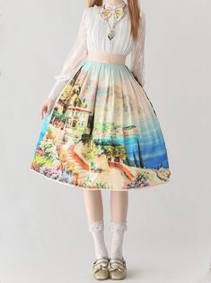 This price includes a skirt only, others are not included. Material:PolyesterSkirt Details:Oil Painting PrintSkirt Length:Below Knee Size S M L XL 2XL Waist 60-66 64-70 68-74 72-78 76-82 Full Length 77/85 77/85 77/85 77/85 77/85 Multicolor Midi Skirt Dress For Summer, Retro Summer Dress With Lined Skirt, Retro Pleated Flared Skirt For Summer, Retro Pleated Skirt For Summer, Retro Full Pleated Skirt For Summer, Spring Multicolor Maxi Skirt With Voluminous Fit, Multicolor Voluminous Maxi Skirt For Spring, Voluminous Multicolor Maxi Skirt For Spring, Summer Long Floral Print Pleated Skirt