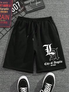 Very poor quality badly cut thrown to the bin immediately Don't buy it's shit .... Tomboy Fits, Teen Swag Outfits, Streetwear Shorts, Cute Shirt Designs, Track Shorts, Custom Shorts, Mens Streetwear