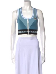 Louis Vuitton Crop TopFrom the 2022 Collection by Nicolas GhesquièreBlueLV MonogramSleeveless with Scoop NeckExposed Zip Closure at FrontFit:Tops by Louis Vuitton typically fit true to size. Louis Vuitton Shirt Women, Louis Vuitton Womens Shirt, Louis Vuitton Crop Top, Louis Vuitton Top, Louis Vuitton Blue, Scoop Neck Crop Top, Neck Crop Top, Scoop Neck, Crop Top